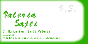 valeria sajti business card